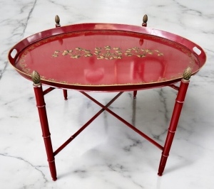 Red Side Table