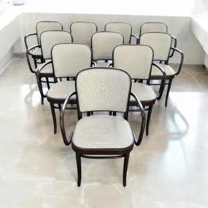 Ten Bentwood Armchairs