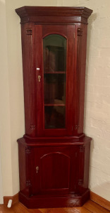 Mahogany Corner Cabinet