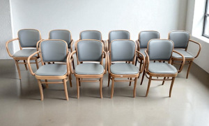 Ten Leather Armchairs