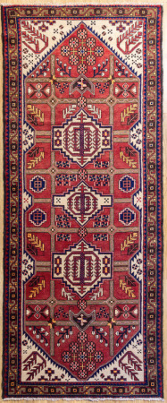 Vintage Hamadan Runner 287 x 118cm