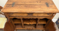 Oak Library Cabinet - 4