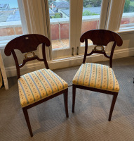 Pair Biedermeier Side Chairs
