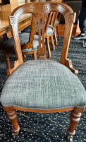 Victorian Oak Dining Table & Chairs - 5