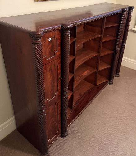 Regency Mahogany Open Bookcase