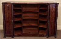Regency Mahogany Open Bookcase - 2