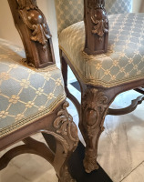 Pair Walnut Armchairs - 3
