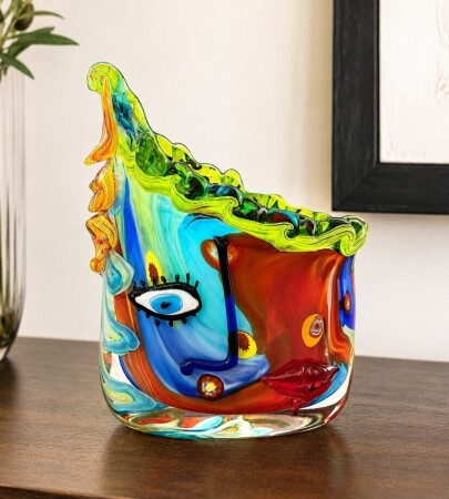 Glass Sculptural Vase