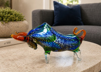 Studio Glass Bull