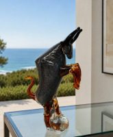 Studio Glass Bull