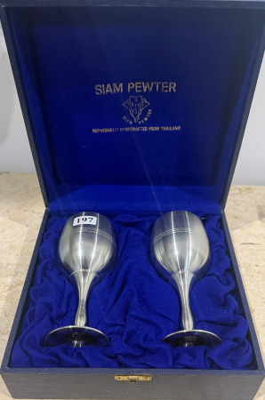 Siam Pewter Goblets