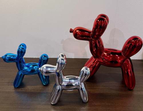 Coloured Aluminium Dog Money Boxes