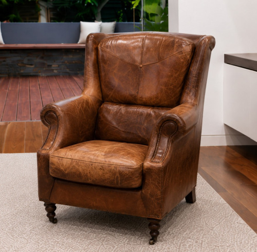 Leather Wing Chair