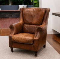 Leather Wing Chair