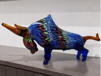Studio Glass Bull