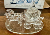Crystal Wedding Coach Sculpture