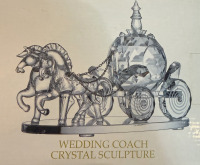 Crystal Wedding Coach Sculpture - 4
