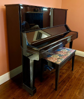 Yamaha Upright Piano & Stool