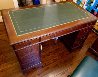Double Pedestal Desk, Chair & File - 3