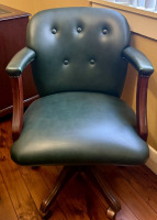 Double Pedestal Desk, Chair & File - 4