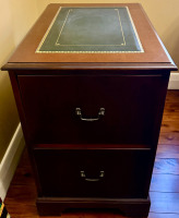 Double Pedestal Desk, Chair & File - 6