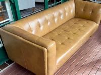 Leather Settee - 2