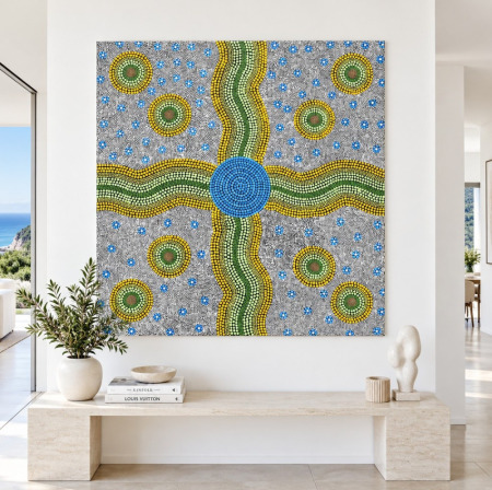 Nancy Martin Napangarti 141 x 136cm