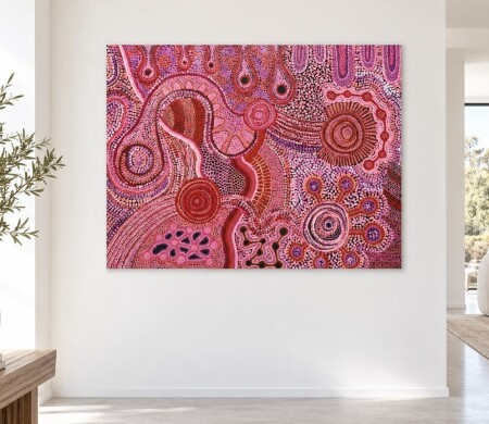 Renae Nakamarra Nelson 118 x 91cm