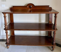 Victorian Mahogany Dumb Waiter - 2