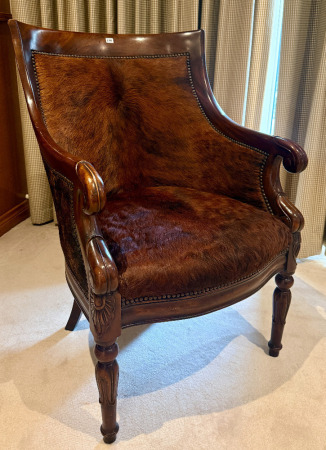 Cowhide Armchair
