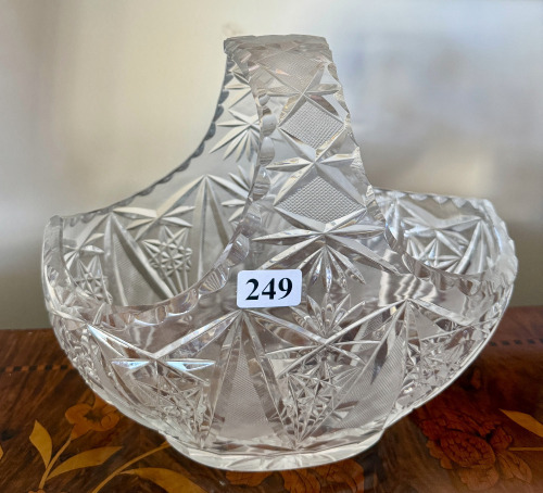 Bohemian Crystal Basket