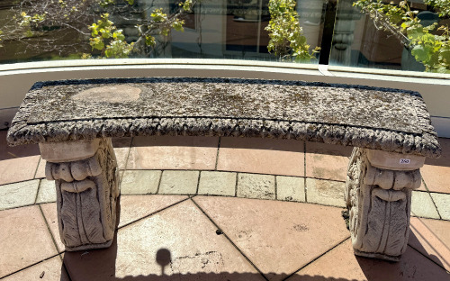 Cast Stone Garden Bench