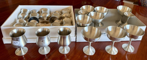 Pewter Wine Goblets