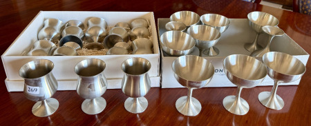 Pewter Wine Goblets